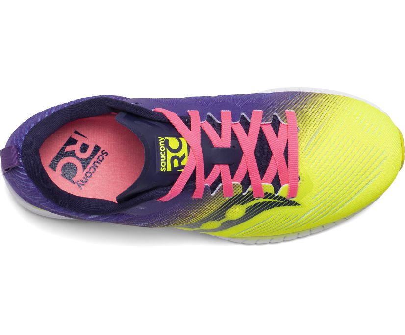 Saucony Fastwitch 9 Women's Running Shoes Yellow / Purple | Canada 128BEXC